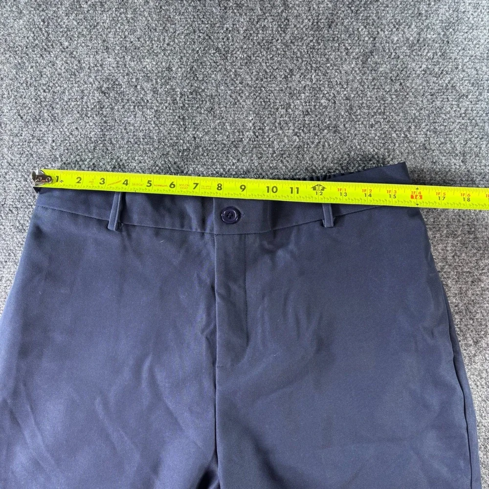 luvamia Trousers Womens M Navy Blue Elastic Back Straight Leg NWT Work Office